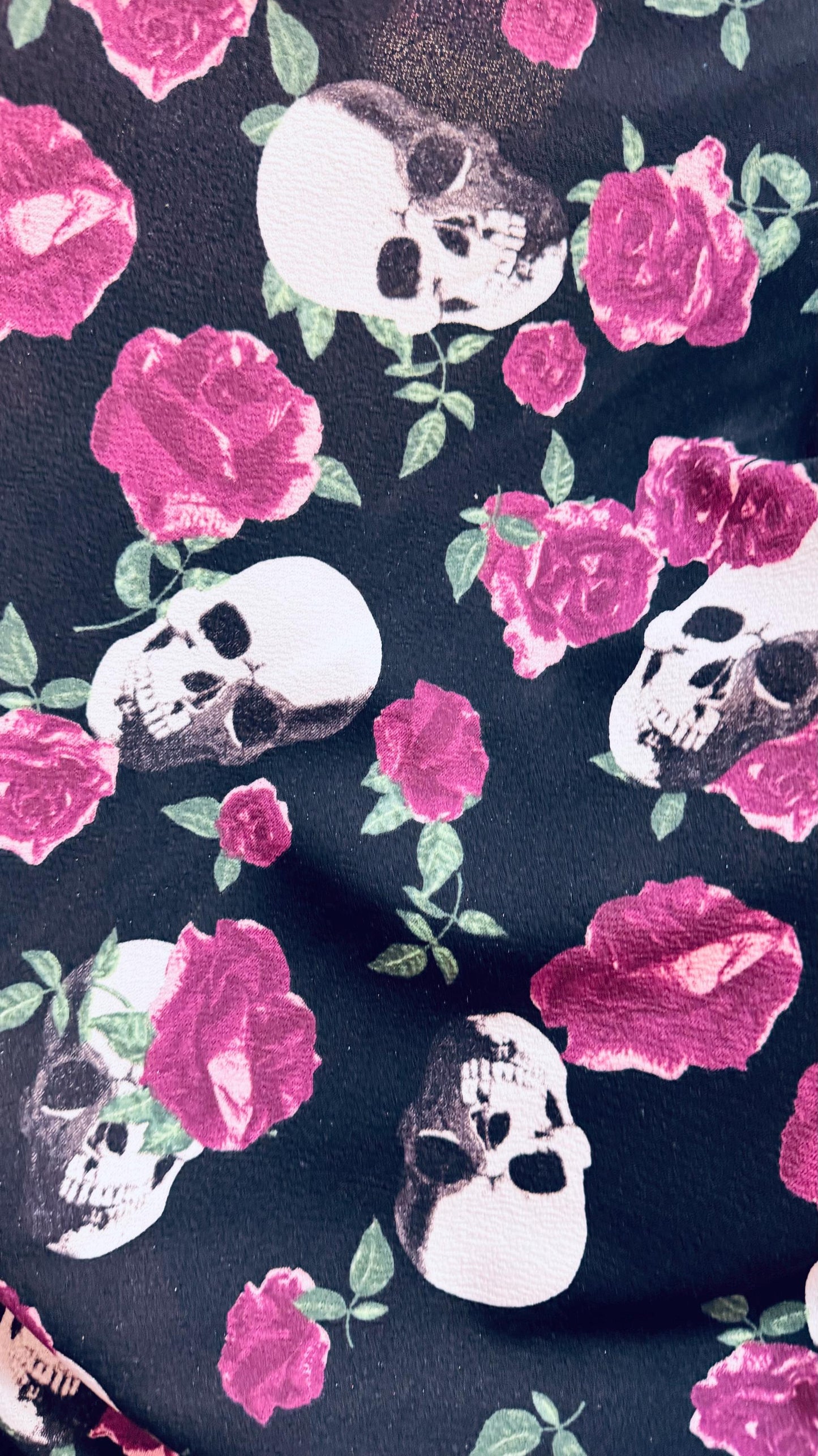 Skull design print on poly spandex 2-way stretch 58/60” High quality fabrics by AlexLAFabrics
