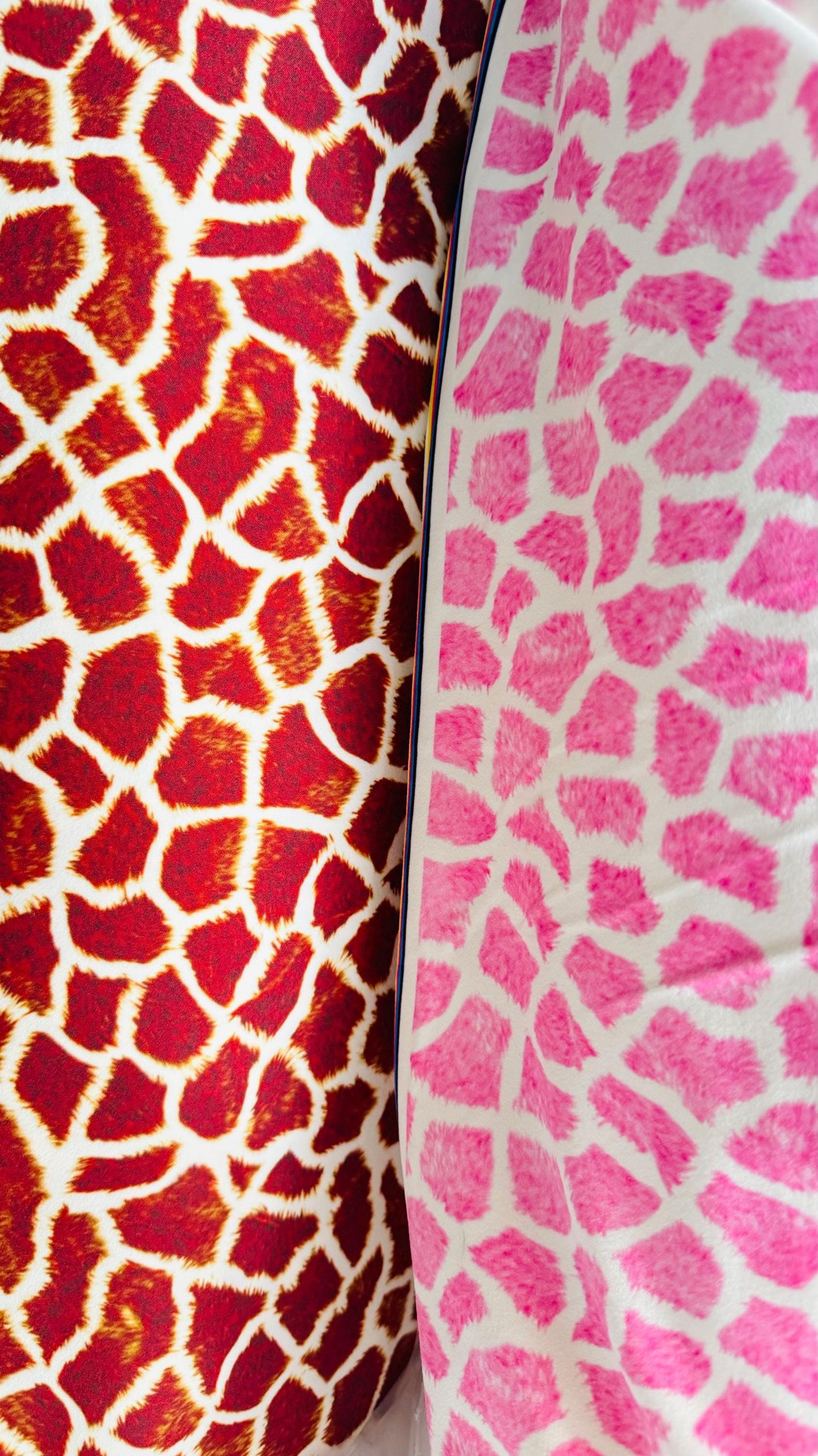 Exotic Giraffe design print on best quality of Nylon Spandex 4-way stretch 58/60” High quality fabrics by AlexLAFabrics