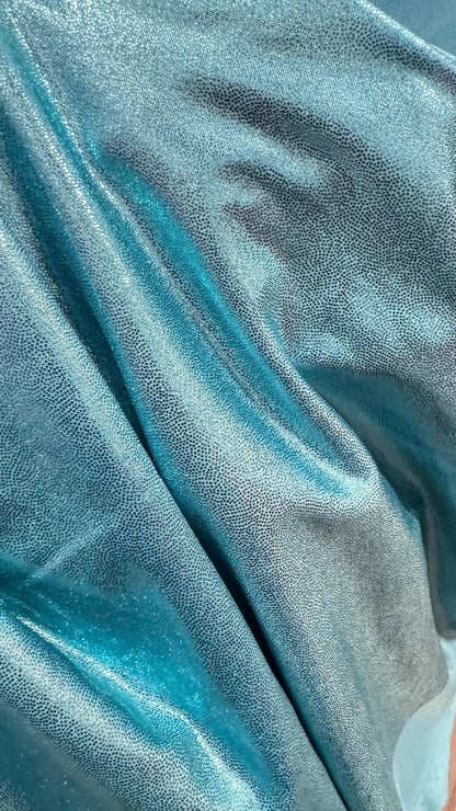 Foggy foil metallic poly spandex 2-way stretch 58/60” High quality fabrics by AlexLAFabrics