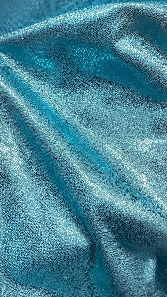 Foggy foil metallic poly spandex 2-way stretch 58/60” High quality fabrics by AlexLAFabrics