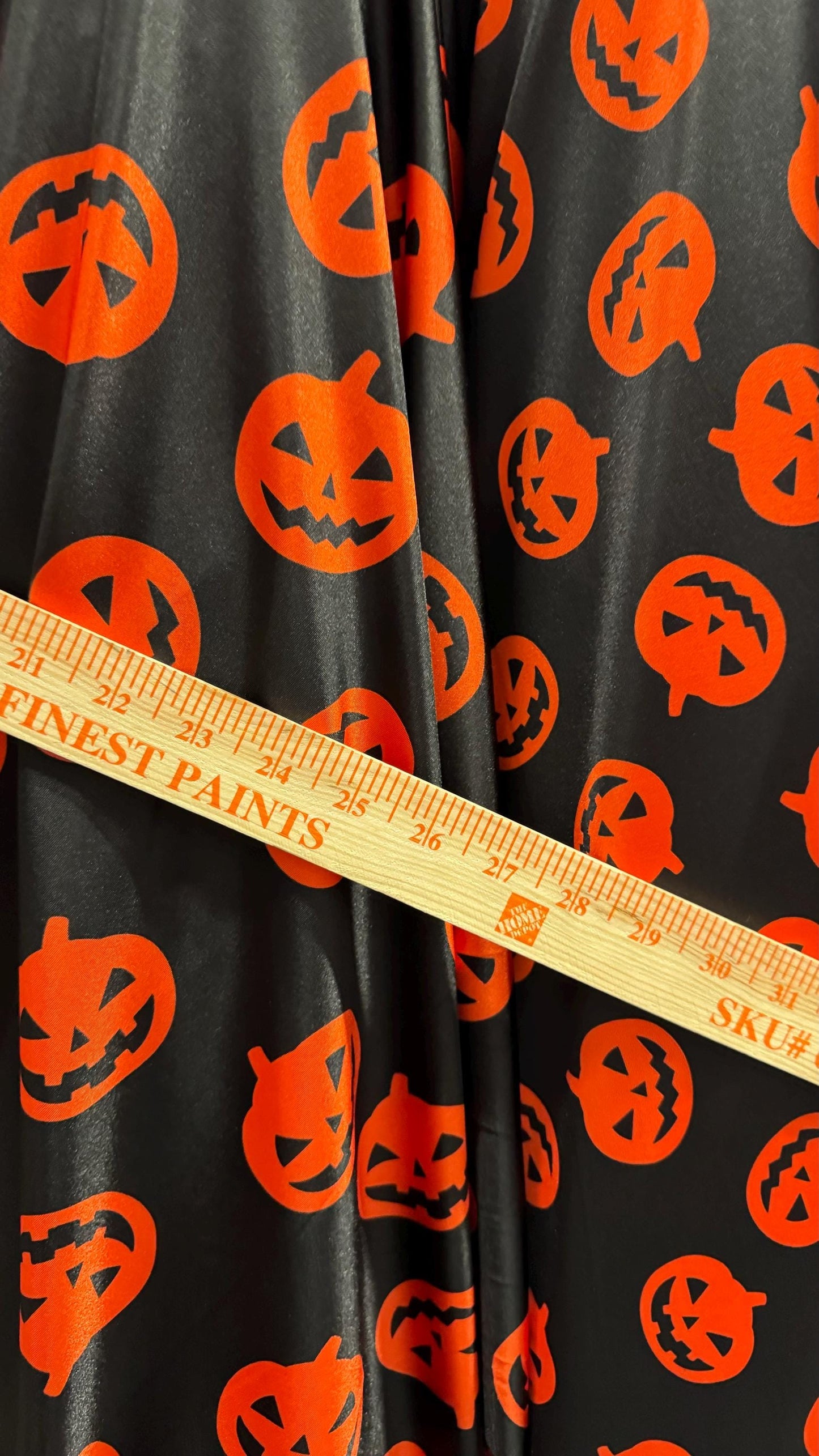 New Pumpkin Halloween design print on great quality of nylon spandex 4-way stretch 58/60” High Quality fabrics by AlexLAFabrics