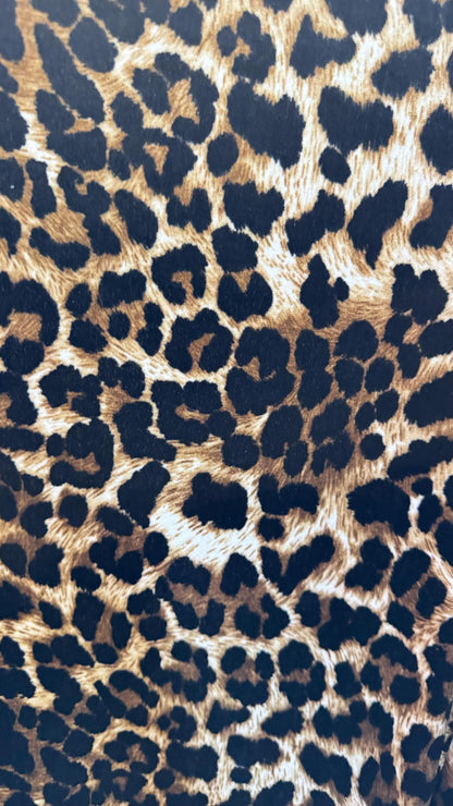 Cheetah Exotic design print on good quality stretch velvet 4way 58/60" Sold by the YD. Ships worldwide from Los Angeles California USA.