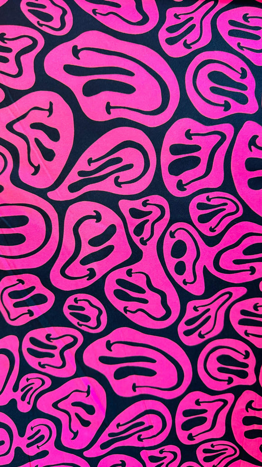 New Abstract face design print on great quality of nylon spandex 4-way stretch 58/60” High Quality fabrics by AlexLAFabrics