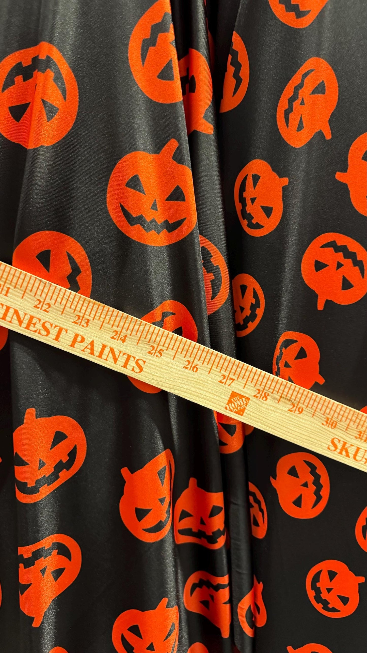 New Pumpkin Halloween design print on great quality of nylon spandex 4-way stretch 58/60” High Quality fabrics by AlexLAFabrics