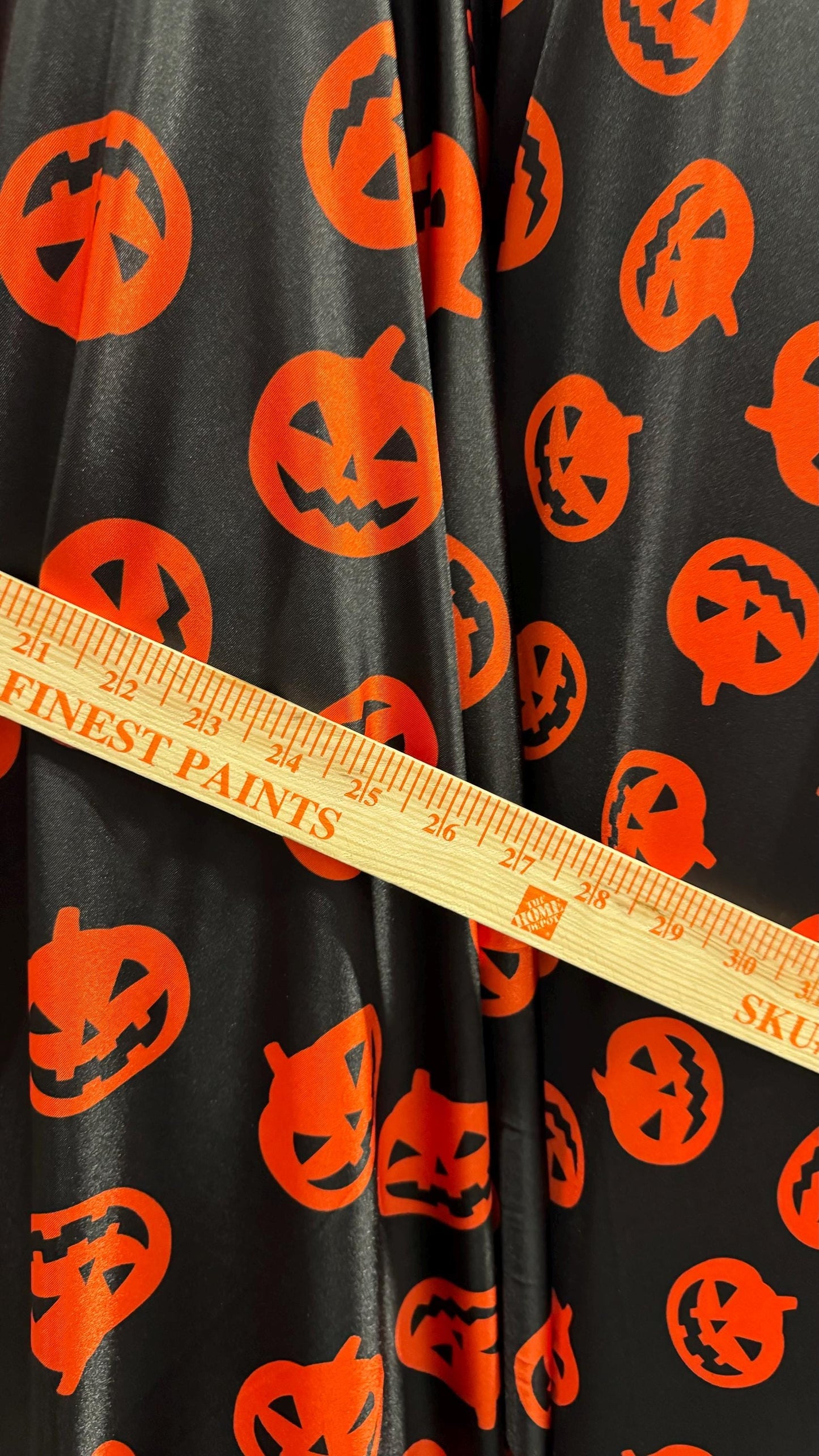 New Pumpkin Halloween design print on great quality of nylon spandex 4-way stretch 58/60” High Quality fabrics by AlexLAFabrics