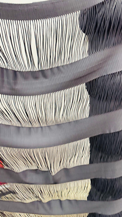 Spandex Fringe design nylon spandex 4-way stretch 55/57” Sold by the YD. Ships worldwide from Los Angeles California USA.