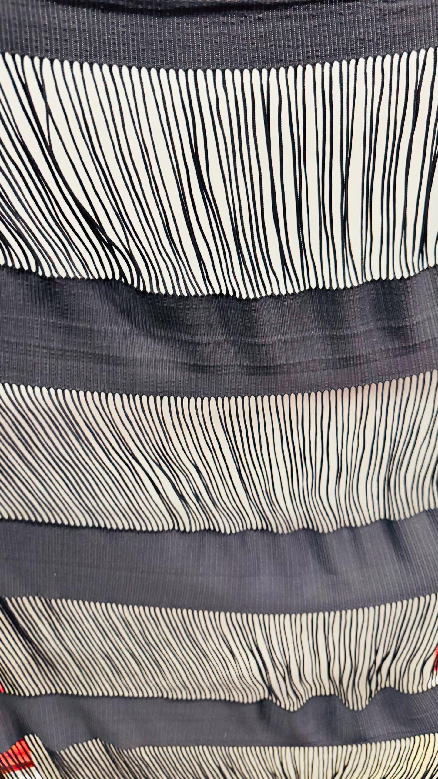 Spandex Fringe design nylon spandex 4-way stretch 55/57” Sold by the YD. Ships worldwide from Los Angeles California USA.