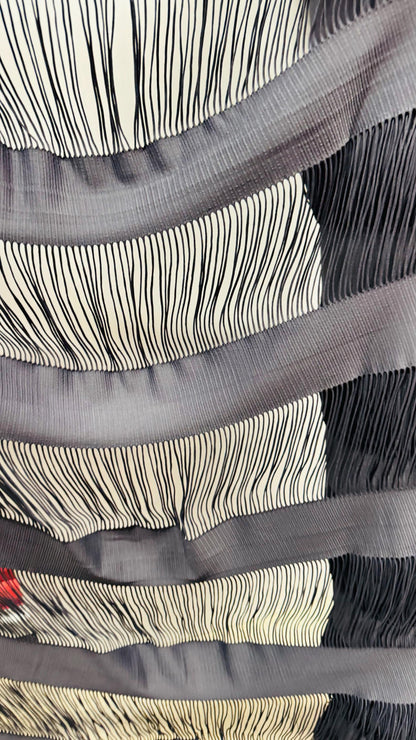 Spandex Fringe design nylon spandex 4-way stretch 55/57” Sold by the YD. Ships worldwide from Los Angeles California USA.