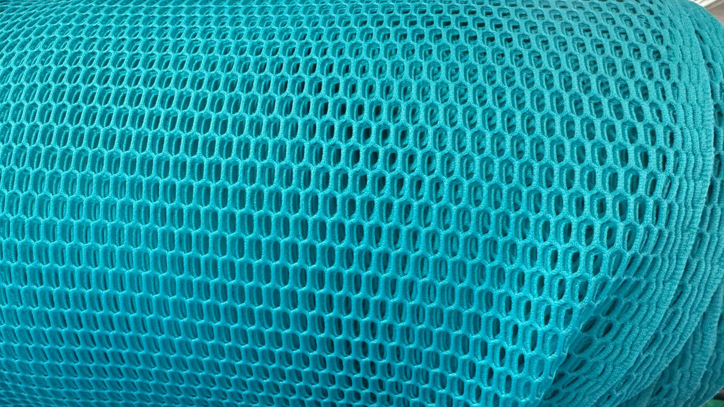 Heavy sport mesh with big holes 2way stretch 58/60" Sold by the YD. Ships worldwide from Los Angeles California USA.