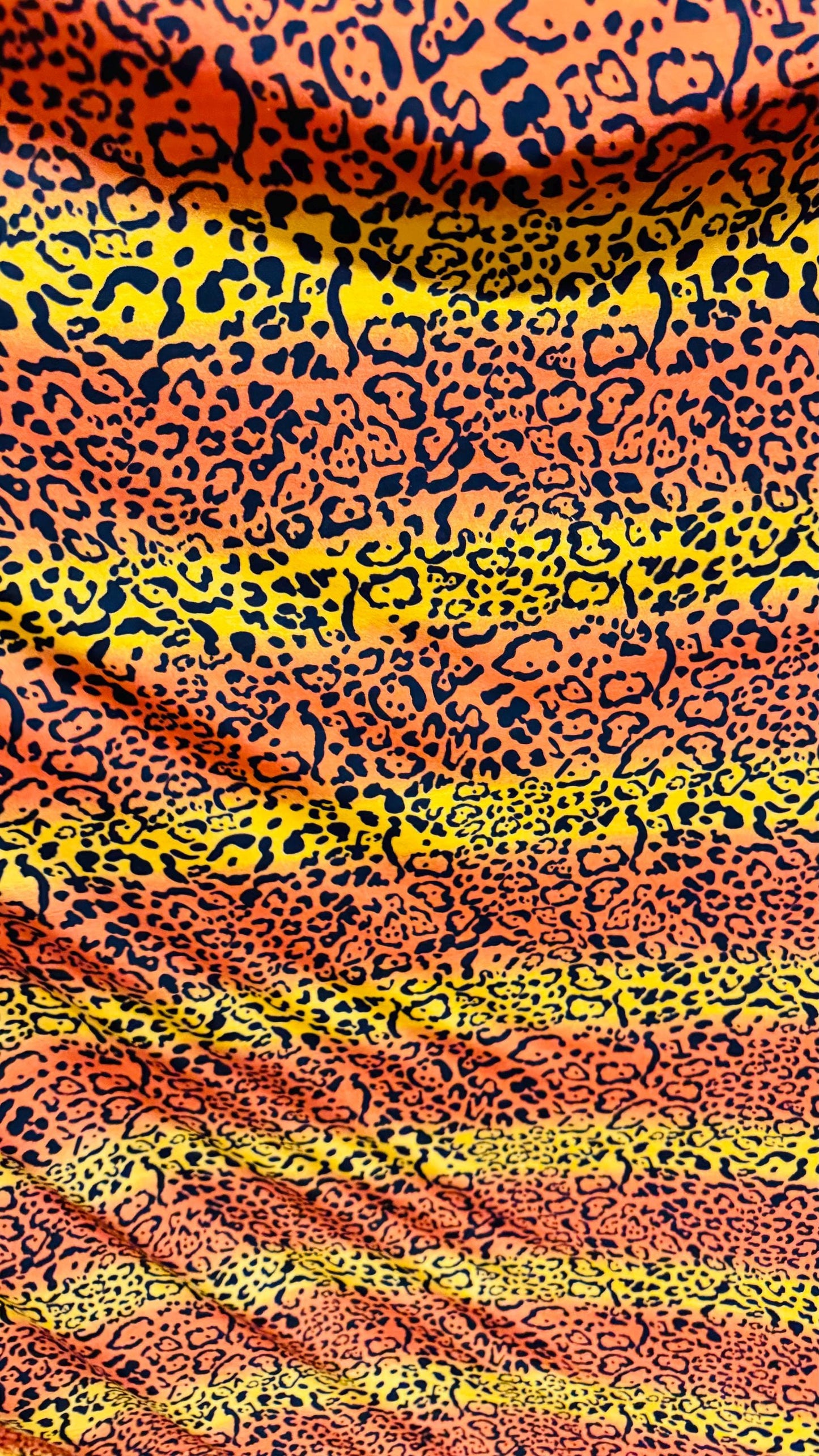 New Jaguar Ombre design nylon spandex 4way stretch 58/60" Sold by the YD. Ships worldwide from Los Angeles California USA.