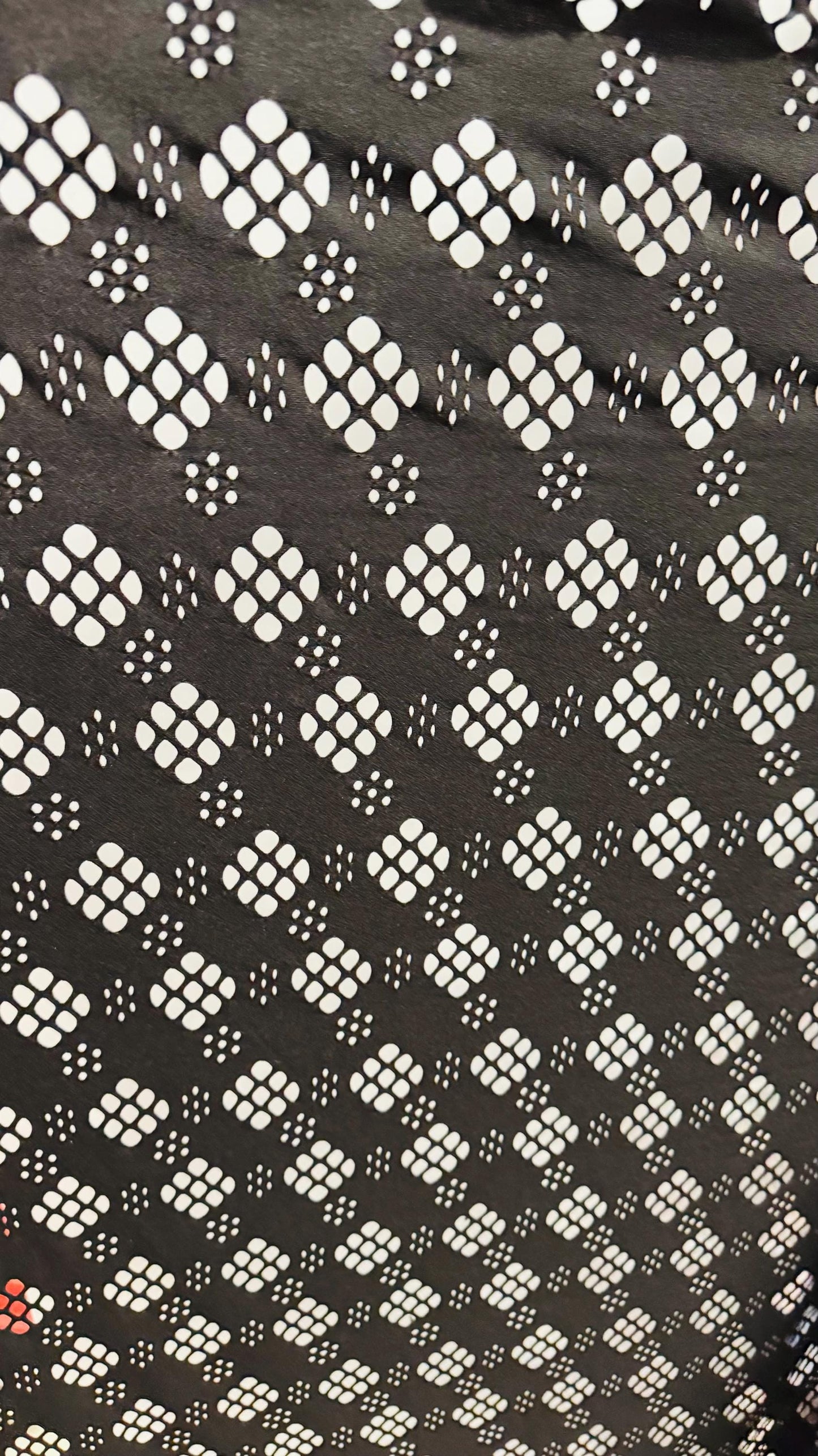 Black Fishnet  lacer cut design 4-way stretch nylon spandex 58/60” High quality fabrics by AlexLAFabrics