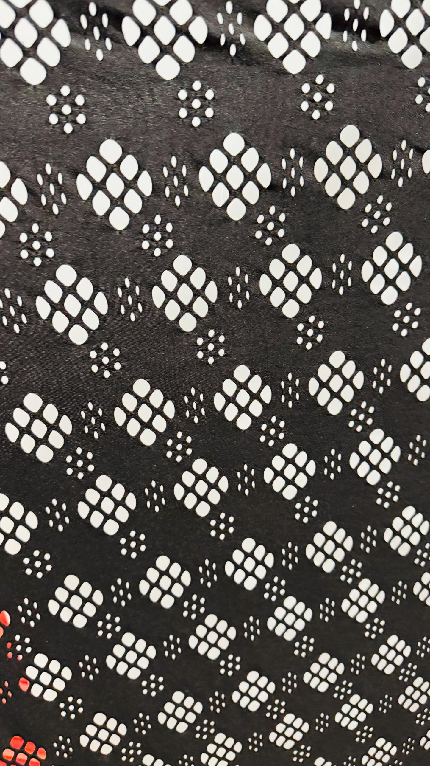 Black Fishnet  lacer cut design 4-way stretch nylon spandex 58/60” High quality fabrics by AlexLAFabrics