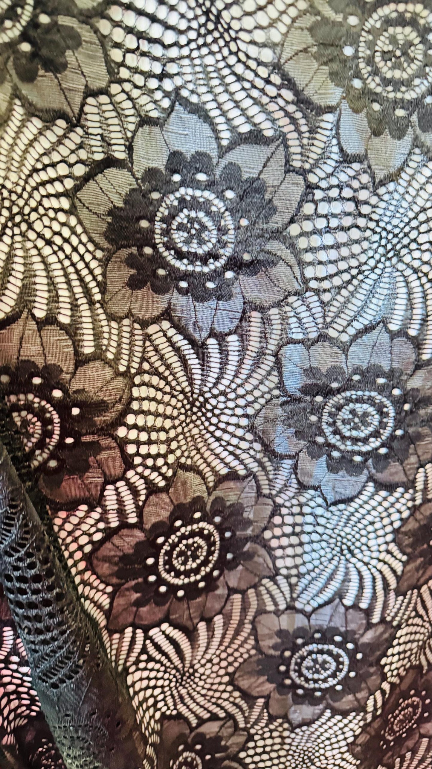 New Victoria stretch black lace 4-way stretch nylon spandex 52/54” Sold by the YD. Ships Worldwide from Los Angeles California USA