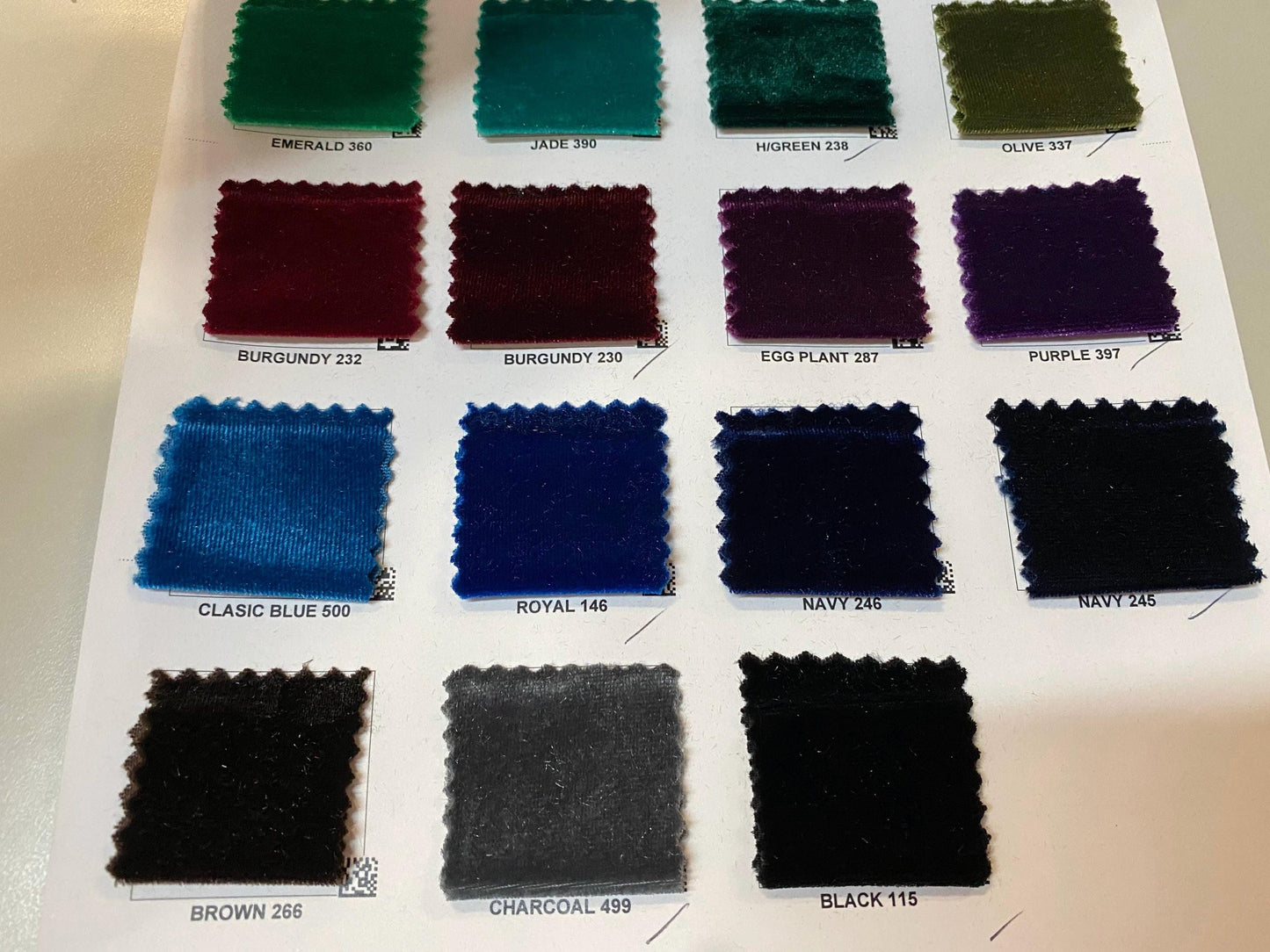 New Luxury spandex velvet 420GM  great quality of stretch velvet 4-way stretch 58/60” Sold by the YD. Ships Worldwide from Los Angeles calif