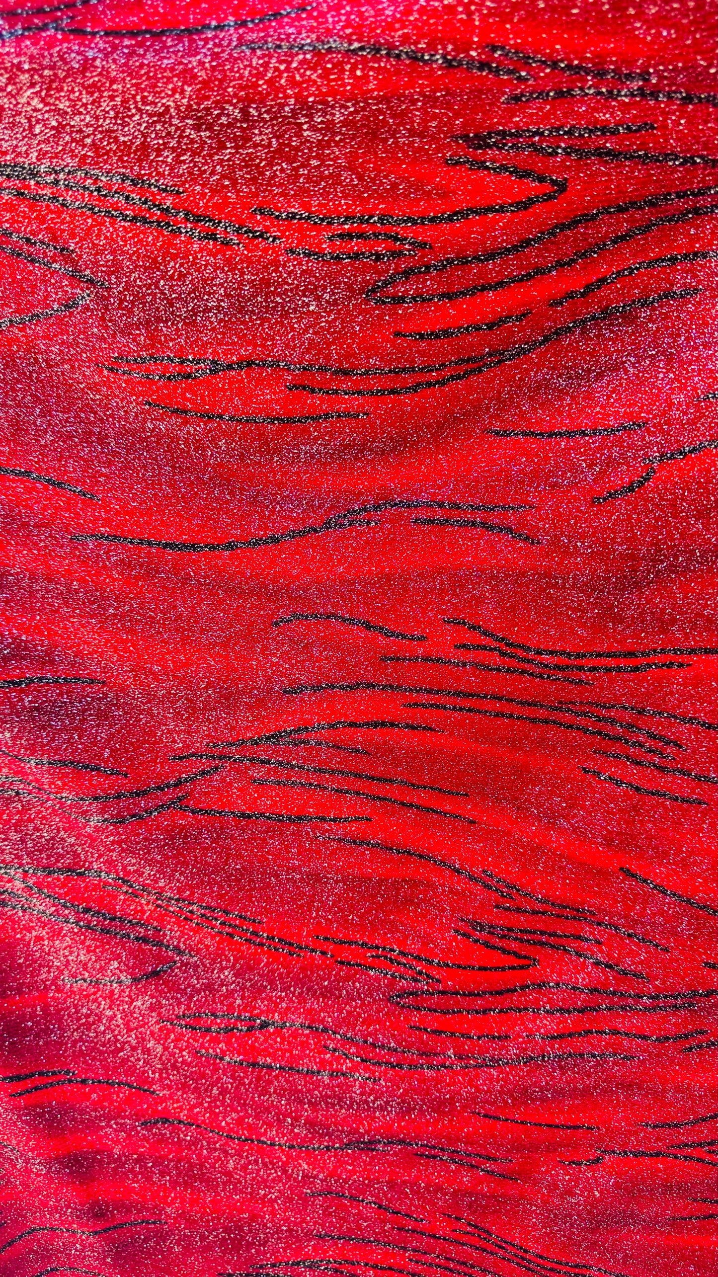 New Abstract design stretch velvet 4-way with glitter 58/60" Sold by the YD. Ships worldwide from Los Angeles California USA.