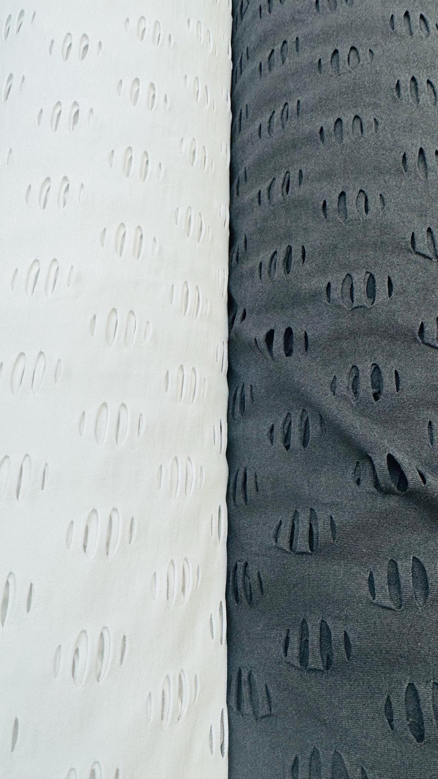 Geometric Lacer cut design nylon spandex 4-way stretch 58/60” Sold by the YD. Ships Worldwide from Los Angeles California USA.