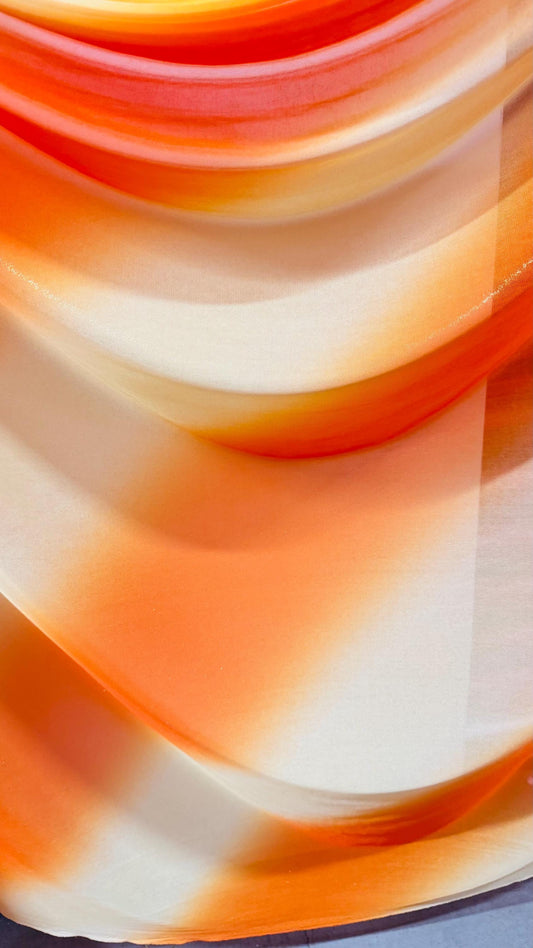 Ombré design 2tone All Over Foil matte jersey 2-way Stretch 58/60” Sold By The YD. Ships Worldwide From Los Angeles California USA.