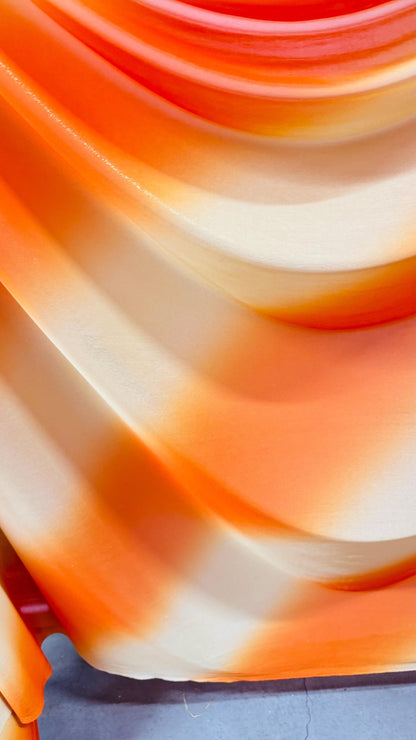 Ombré design 2tone All Over Foil matte jersey 2-way Stretch 58/60” Sold By The YD. Ships Worldwide From Los Angeles California USA.