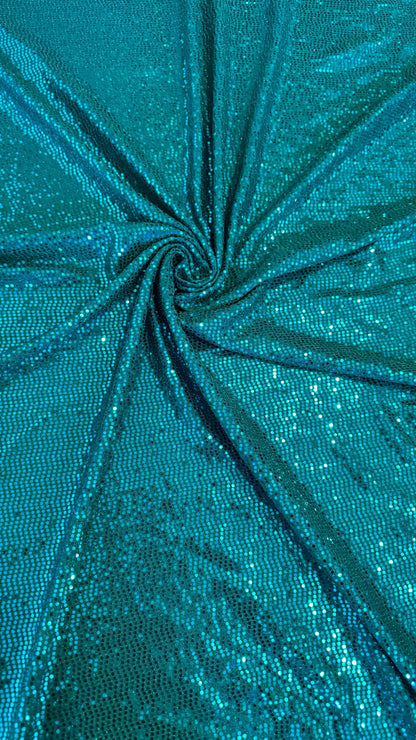 New mini hologram sequins on metallic spandex 4-way stretch 58/60” Sold by the YD. Ships worldwide from Los Ángeles California USA.