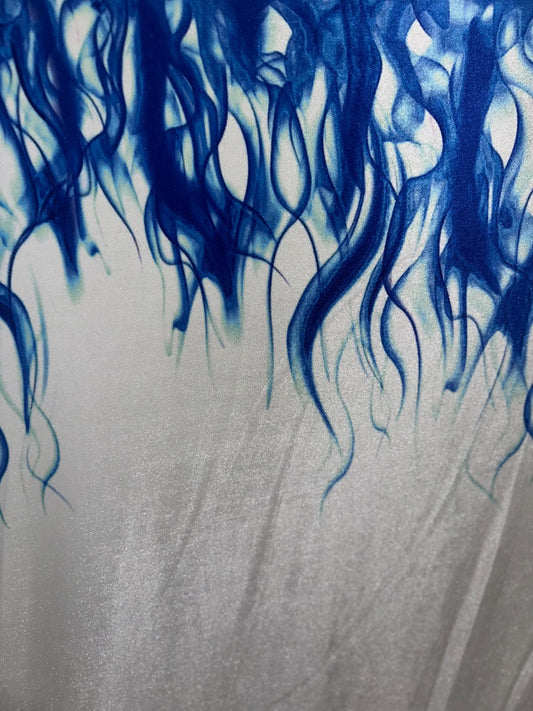 New fantastic flames design print on great quality of spandex velvet 4-way stretch 58/60” High quality fabrics by AlexLAFabric