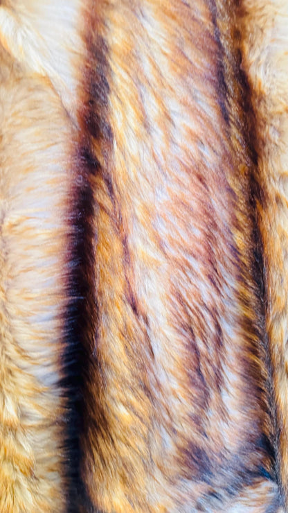 Luxury Faux Fur Exotic Wolf design high quality Fur 58/60” Sold by the YD and 1/2 yd Ships worldwide from Los Angeles California USA