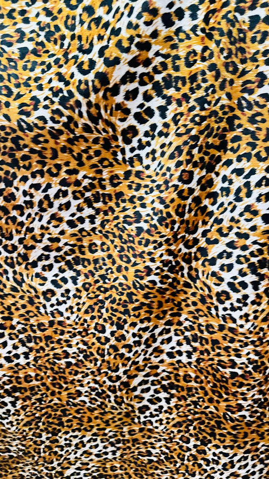 New Cheetah design print on heavy Spandex velvet 4way stretch 58/60" Sold by the YD. Ships worldwide from Los Ángeles California USA.