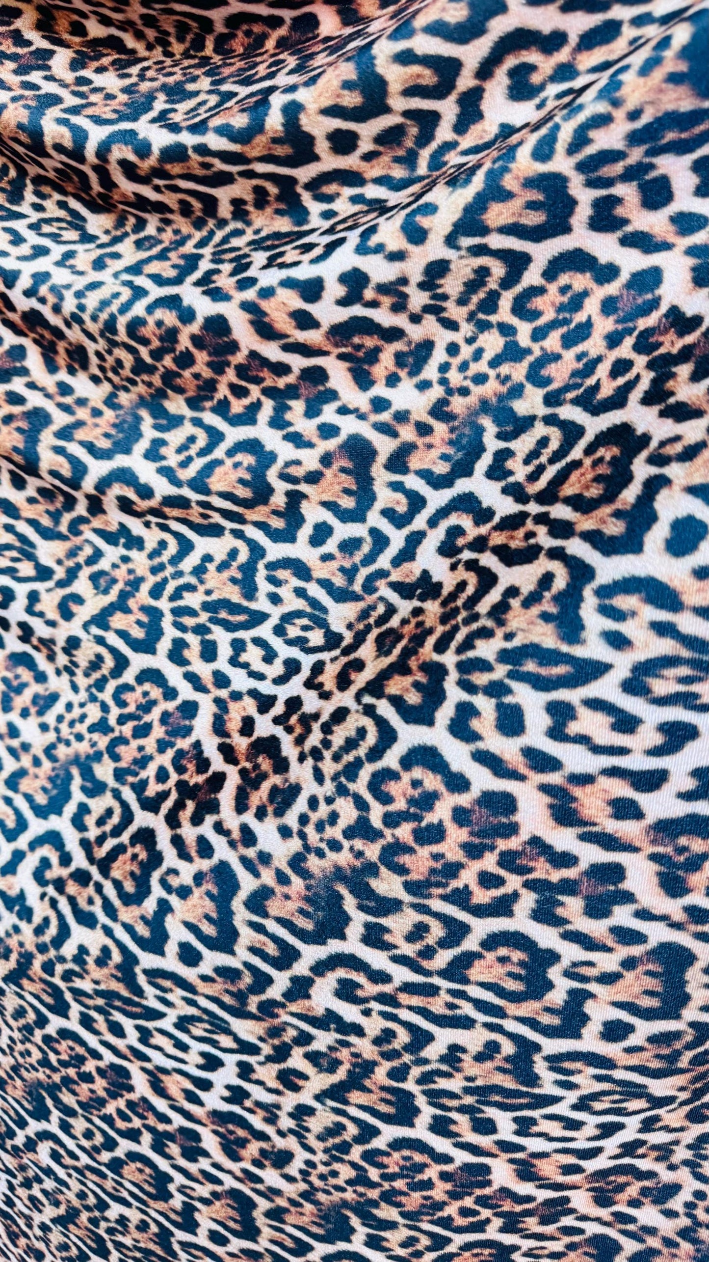 Jaguar design exotic animal Natural color print on great quality of stretch velvet 4-way 58/60” High quality fabrics by AlexLAFabrics
