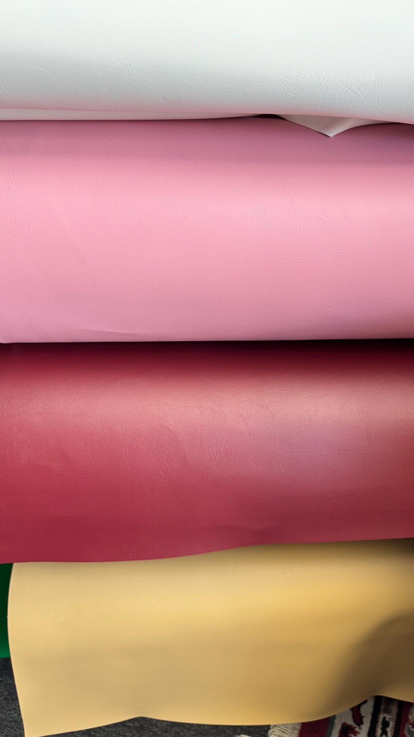 Fake Leather non stretch Best quality in the Market 58/60” Sold by the YD. Ships Worldwide from Los Angeles California USA.