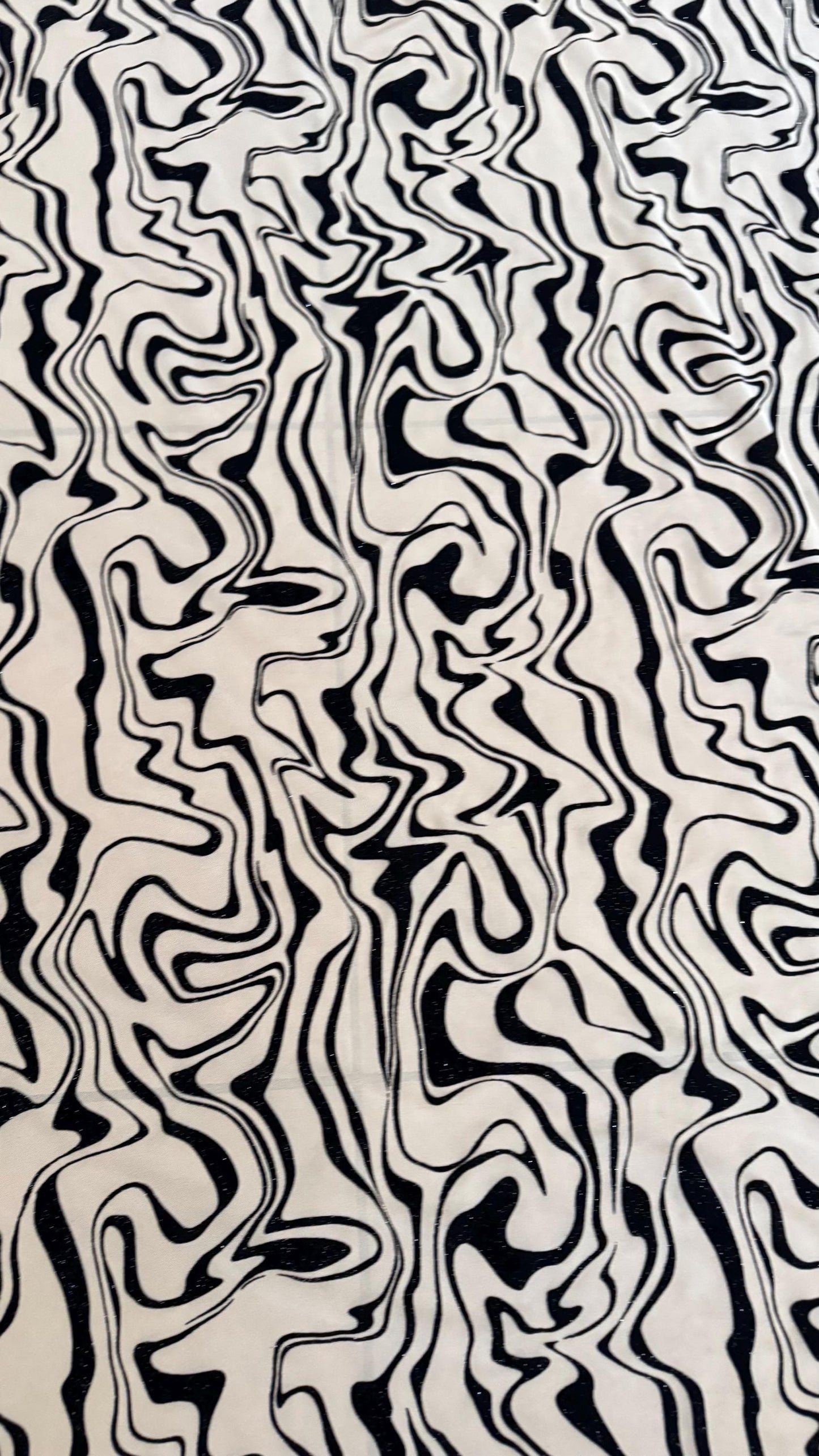 New Abstract design on power mesh With flocking Nude/Black color  4-way stretch 58/60” Sold by the YD. Ships worldwide from Los Angeles CA
