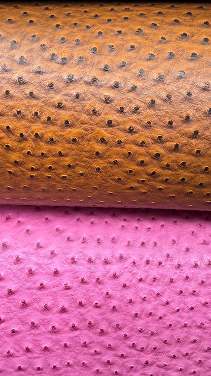 Ostrich design Fake Leather non stretch Best quality in the Market 58/60” Sold by the YD. Ships Worldwide from Los Angeles California USA.