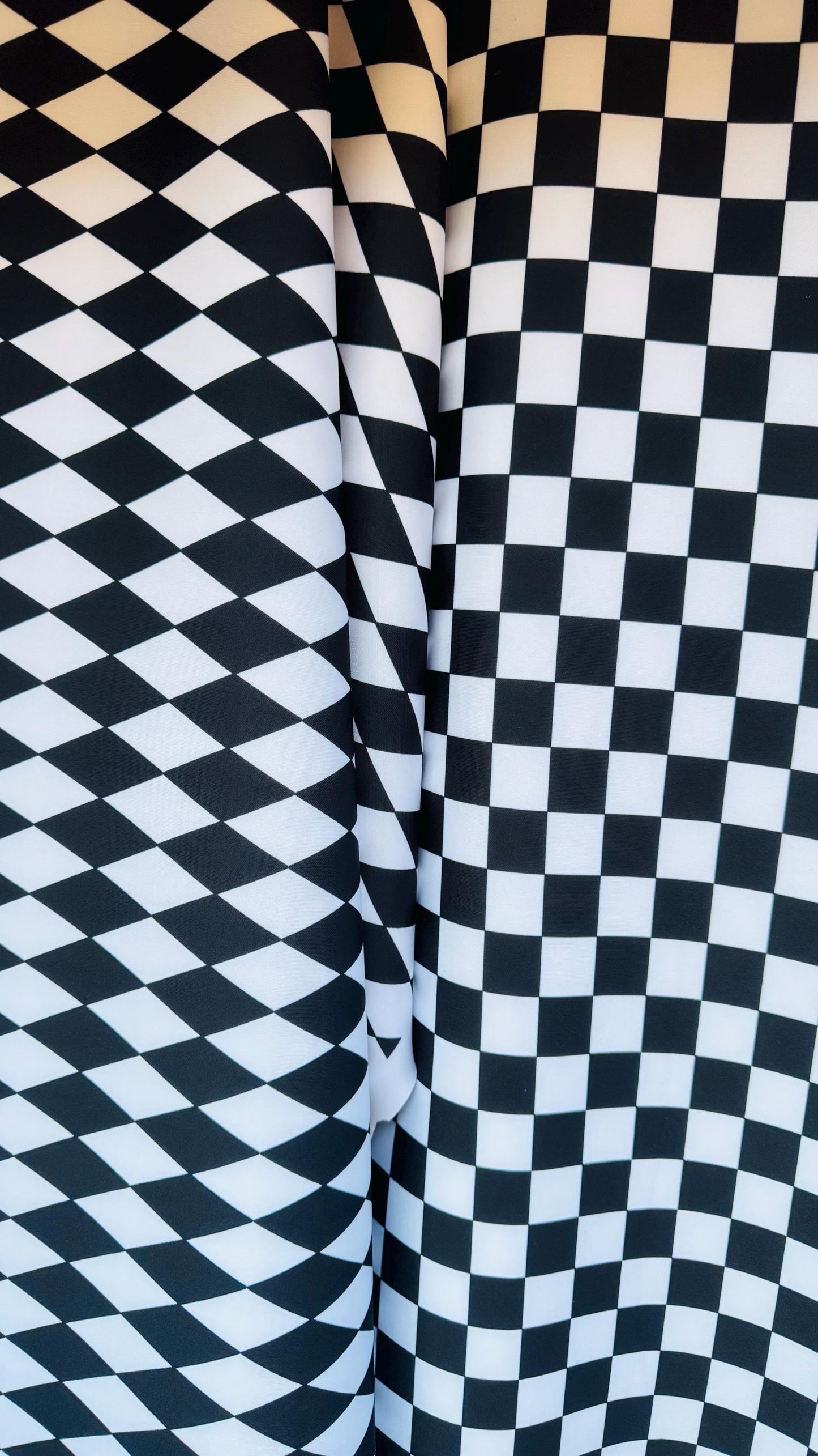NEW Checkers and Harlequin design print on neoprene super techno 2-way stretch 58/60” Sold by the YD. Ships Worldwide from Los Angeles CA