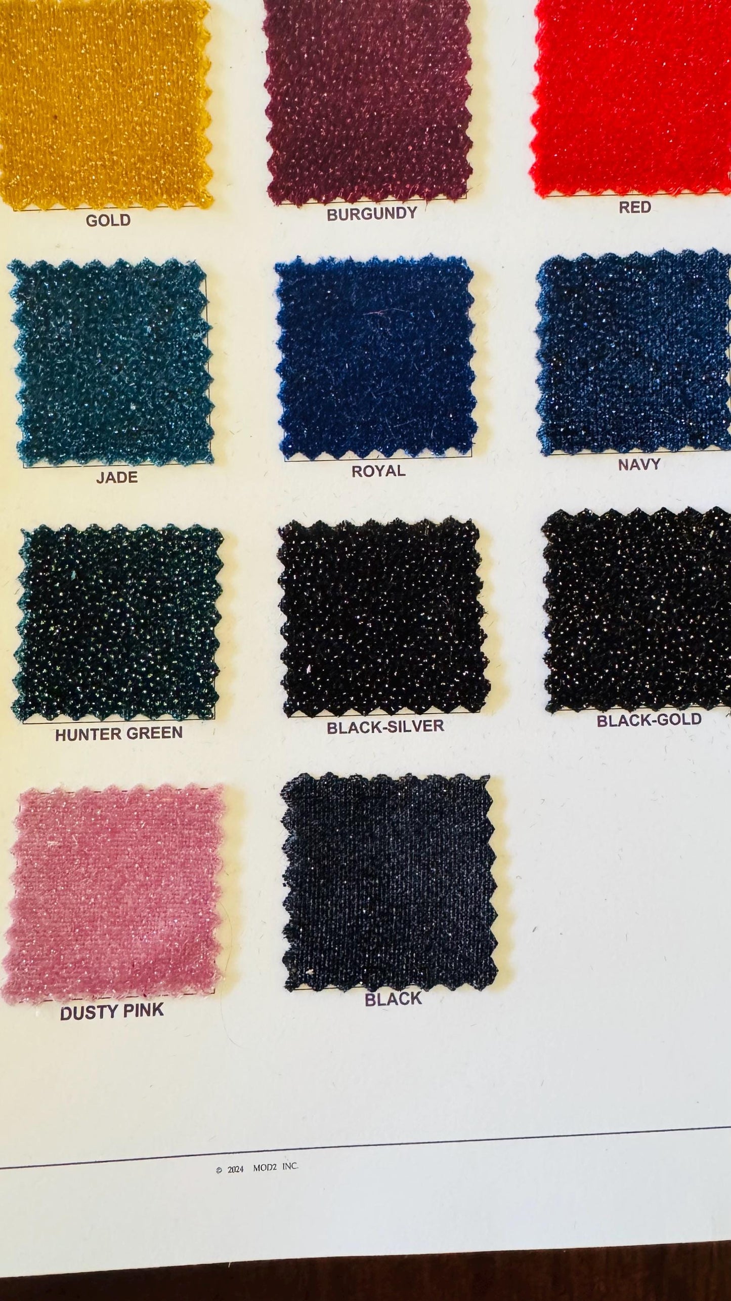 New Sparkling glitter on great quality of stretch velvet 4-way stretch 58/60” Sold by the YD. Ships Worldwide from Los Angeles California