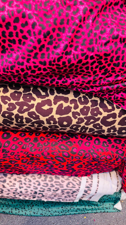 New Exotic Leopard Various designs on 4way stretch Nylon spandex 58/60" Sold by the YD. Ships worldwide from Los Angeles California USA