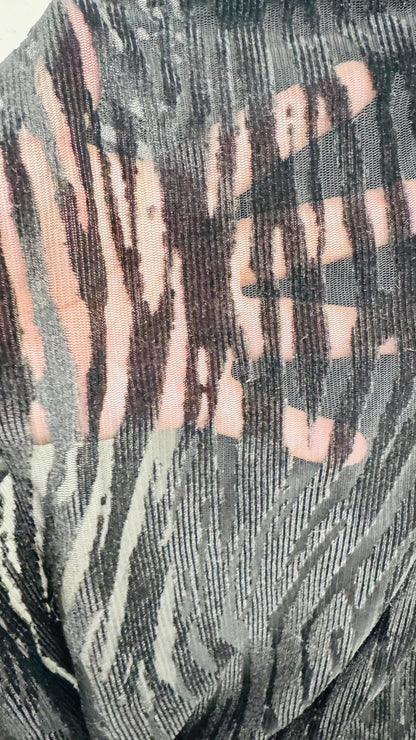 New Exotic Zebra design high quality of burnout 2-way stretch velvet Black /Black 58/60” Sold by the YD. Ships worldwide from Los Angeles