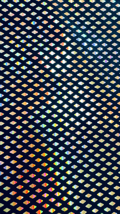 New Diamond design Iridescent sequins on Great quality of stretch Velvet  4-way stretch 58/60" Sold by the YD. Ships Worldwide From LA CA