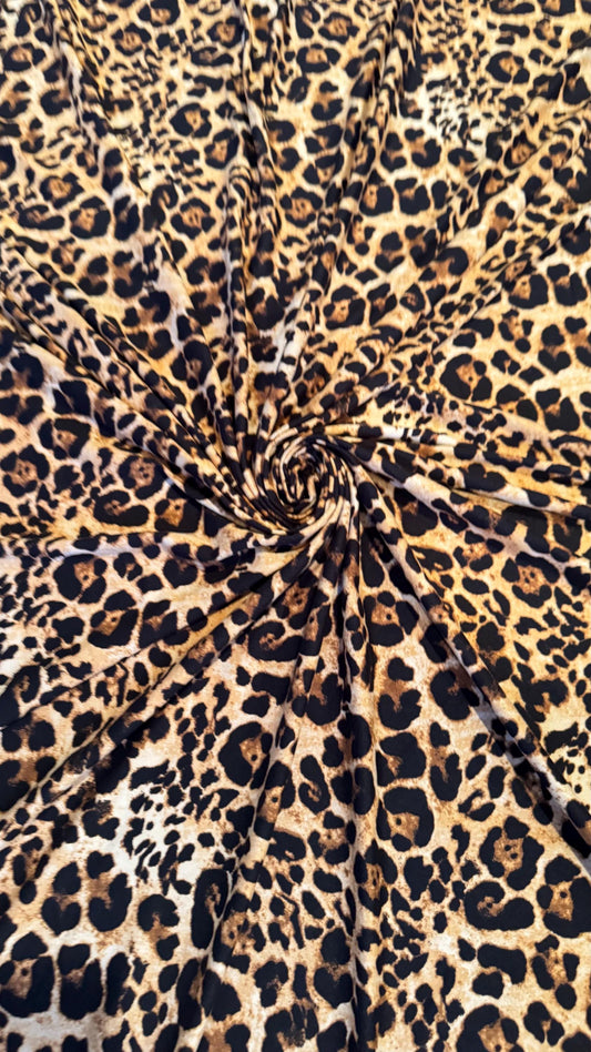 Jaguar Design Exotic animal print on best quality of poly spandex  4-way stretch 58/60” Sold by the YD. Ships Worldwide from Los Angeles CA