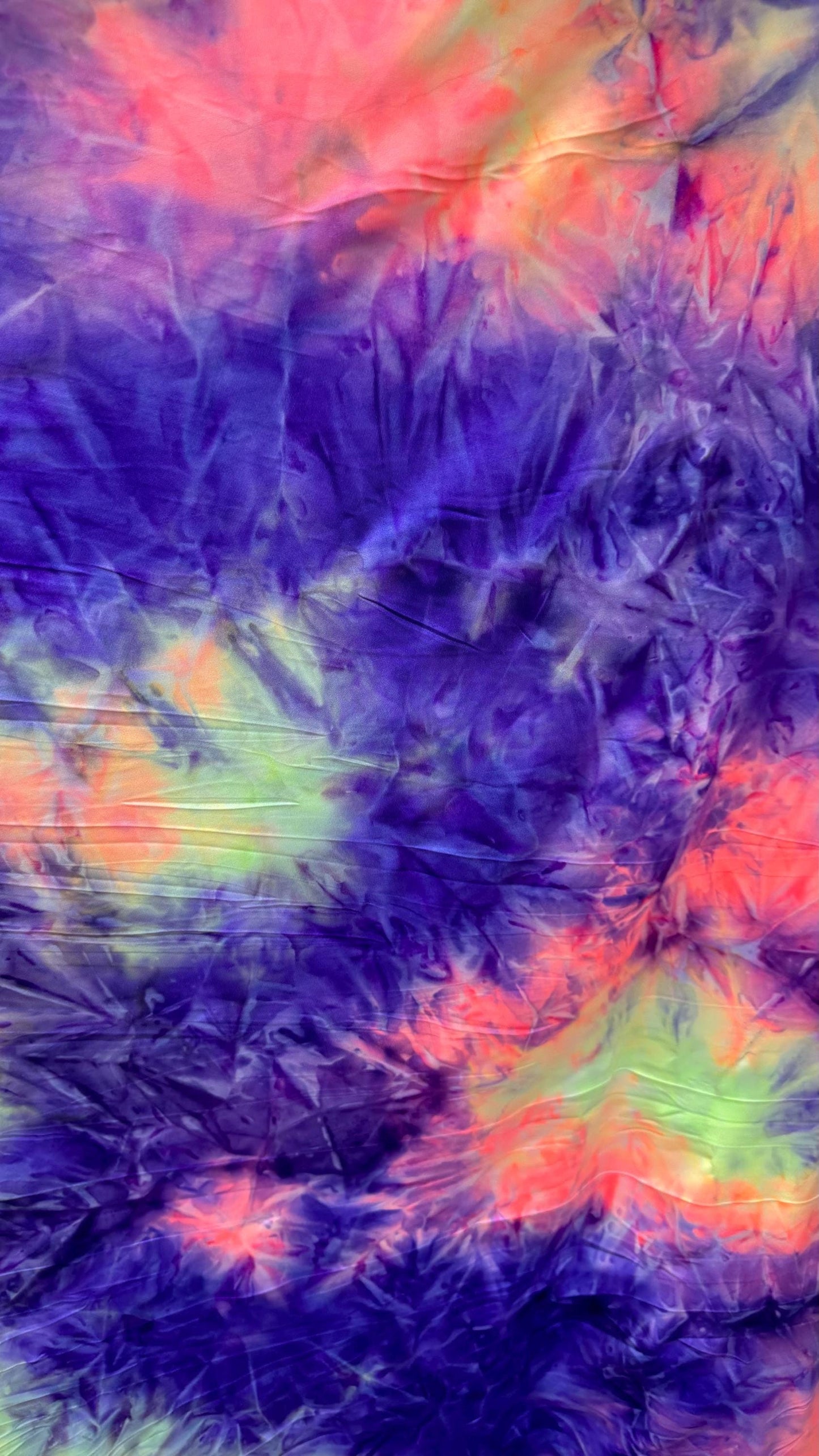 New Tie Dye Print on poly  spandex 4way Stretch 58/60" Sold by the YD. Ships worldwide from Los Angeles California USA. High quality fabrics
