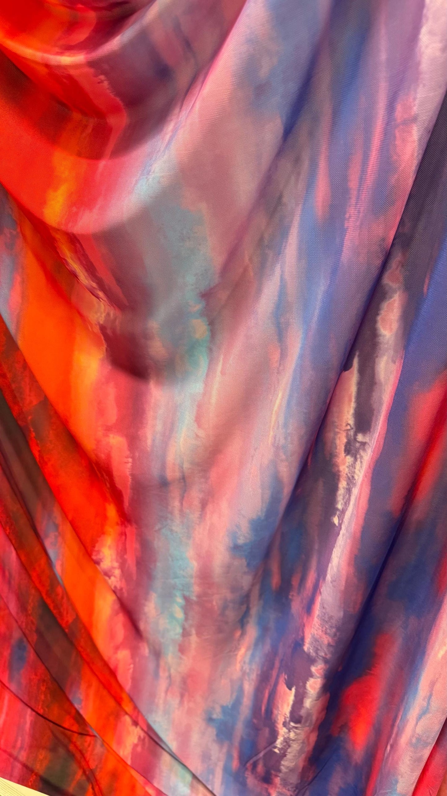 New Tie Dye Abstract nylon power mesh Multicolor 4-way stretch 58/60” Sold by the YD. Ships worldwide from Los Angeles California USA.