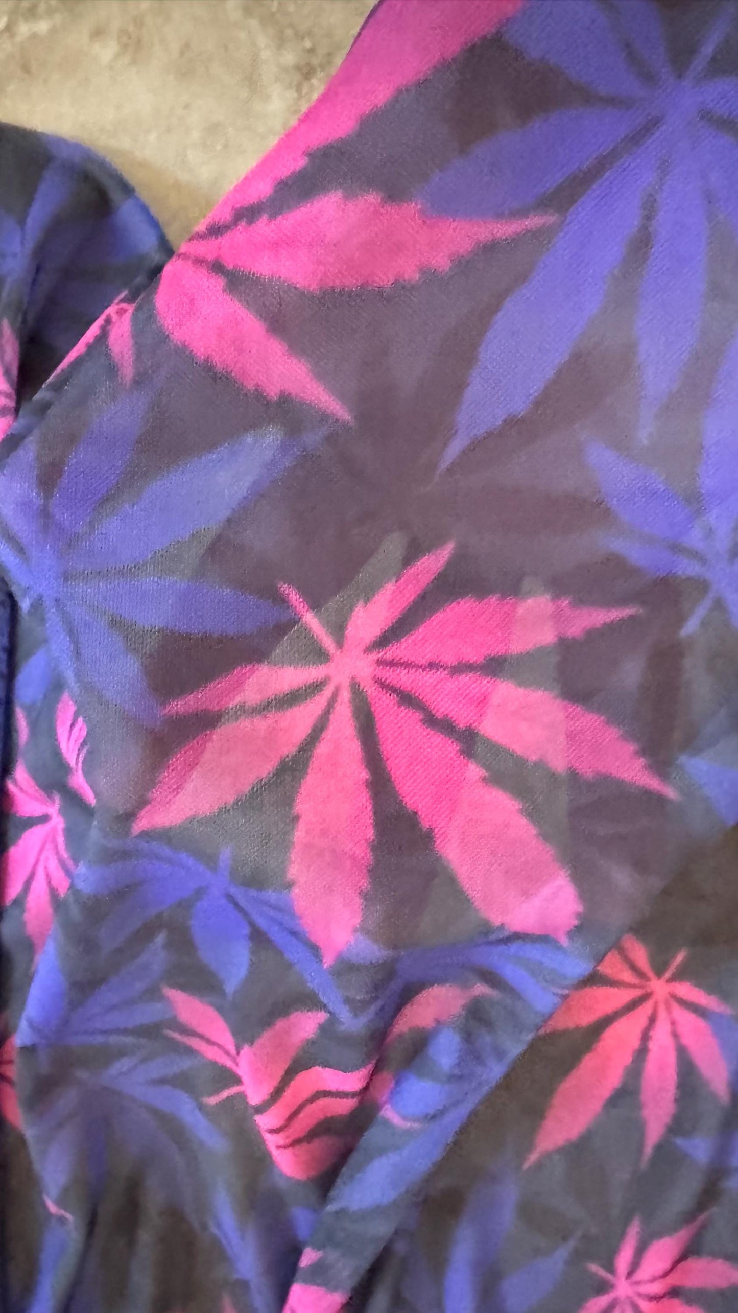 Marijuana Leaf design print on power mesh 4-way stretch 58/60” Sold by the YD. Ships Worldwide from Los Angeles California USA.