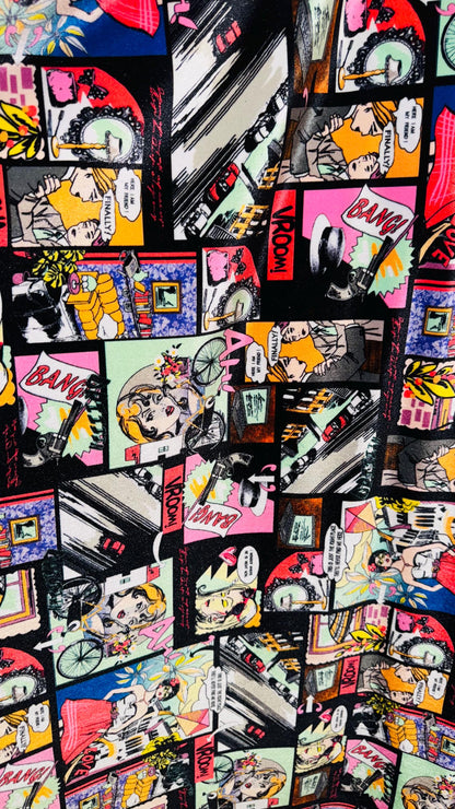 NEW Luxury Comics design print on great quality of stretch velvet 4-way stretch 58/60” Sold by the YD. Ships Worldwide from Los Angeles CA