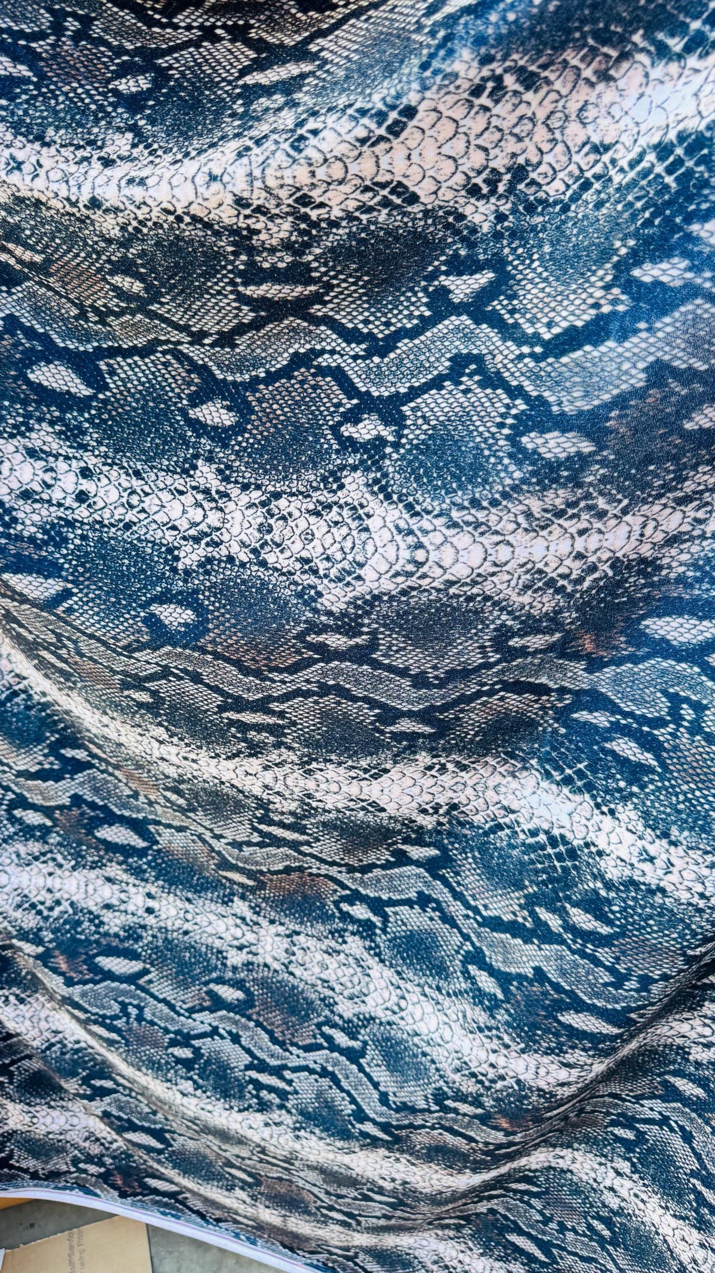 NEW Exotic King Cobra design print on great quality of stretch velvet Brown/Taupe 4-way stretch 58/60” Sold by the YD. High quality fabrics