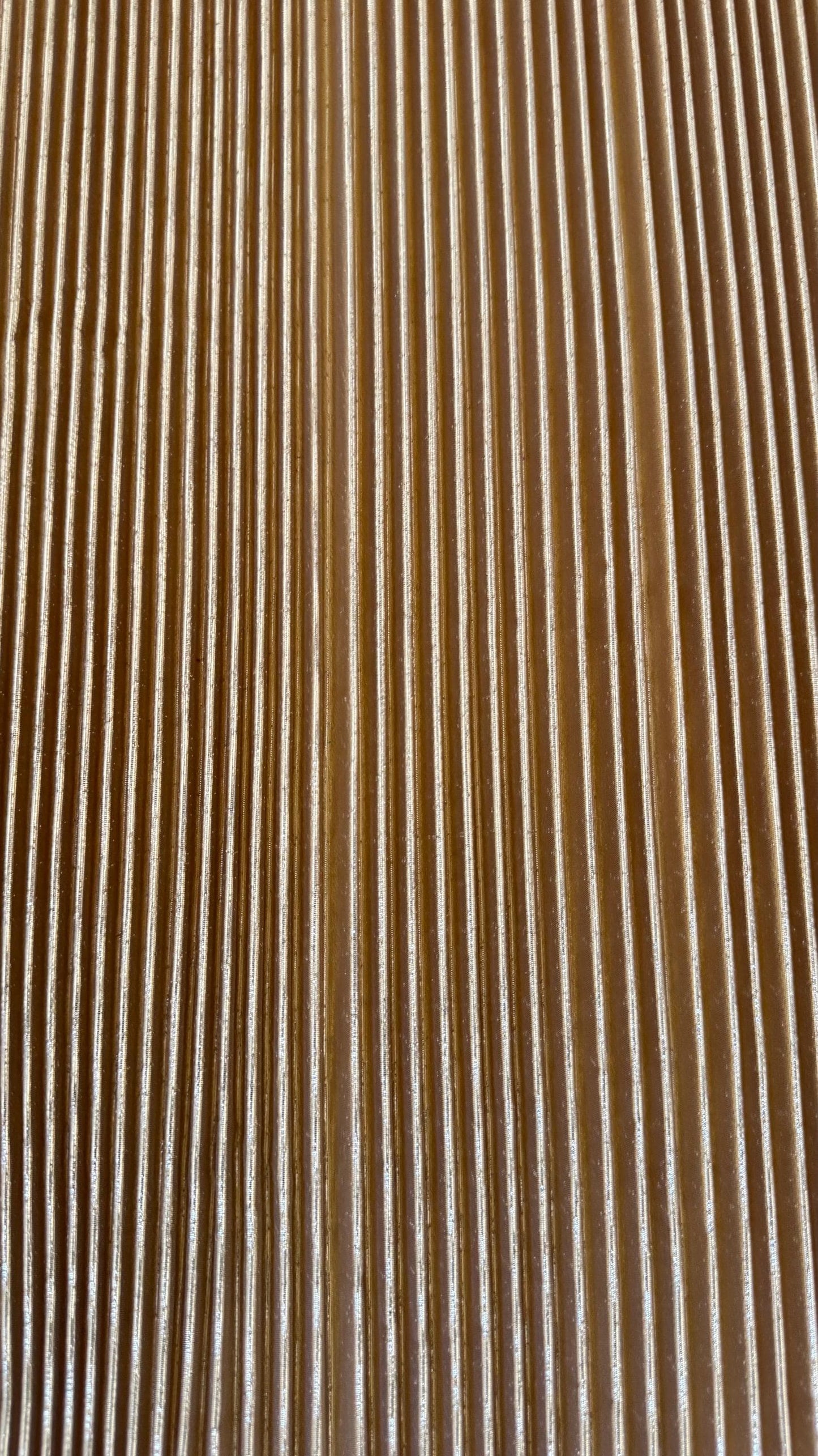Deluxe Accordion 1/2” Metallic pleated lame super shiny fabric 45” Sold by the YD. Ships worldwide from Los Angeles California USA.