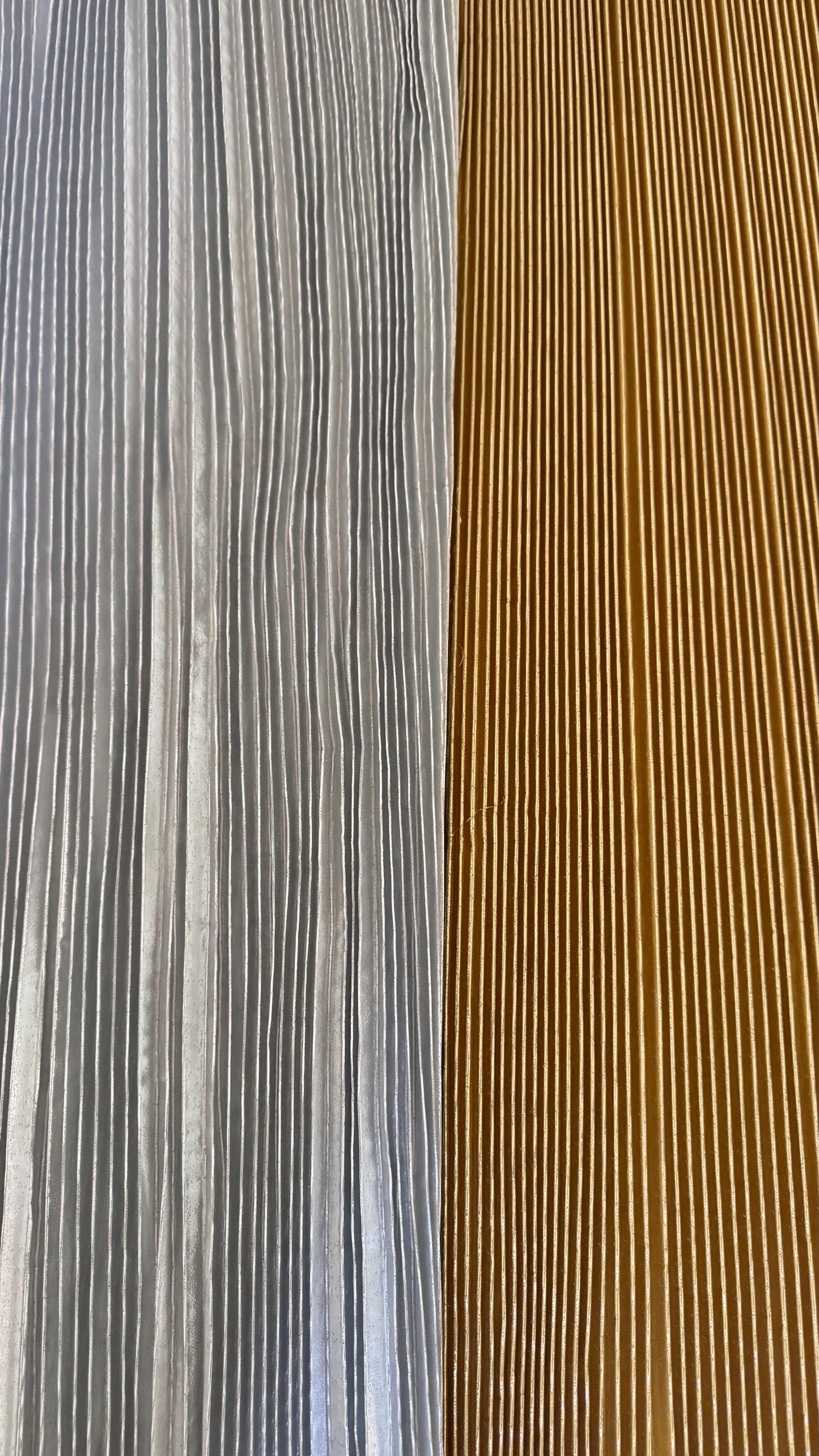 Deluxe Accordion 1/2” Metallic pleated lame super shiny fabric 45” Sold by the YD. Ships worldwide from Los Angeles California USA.