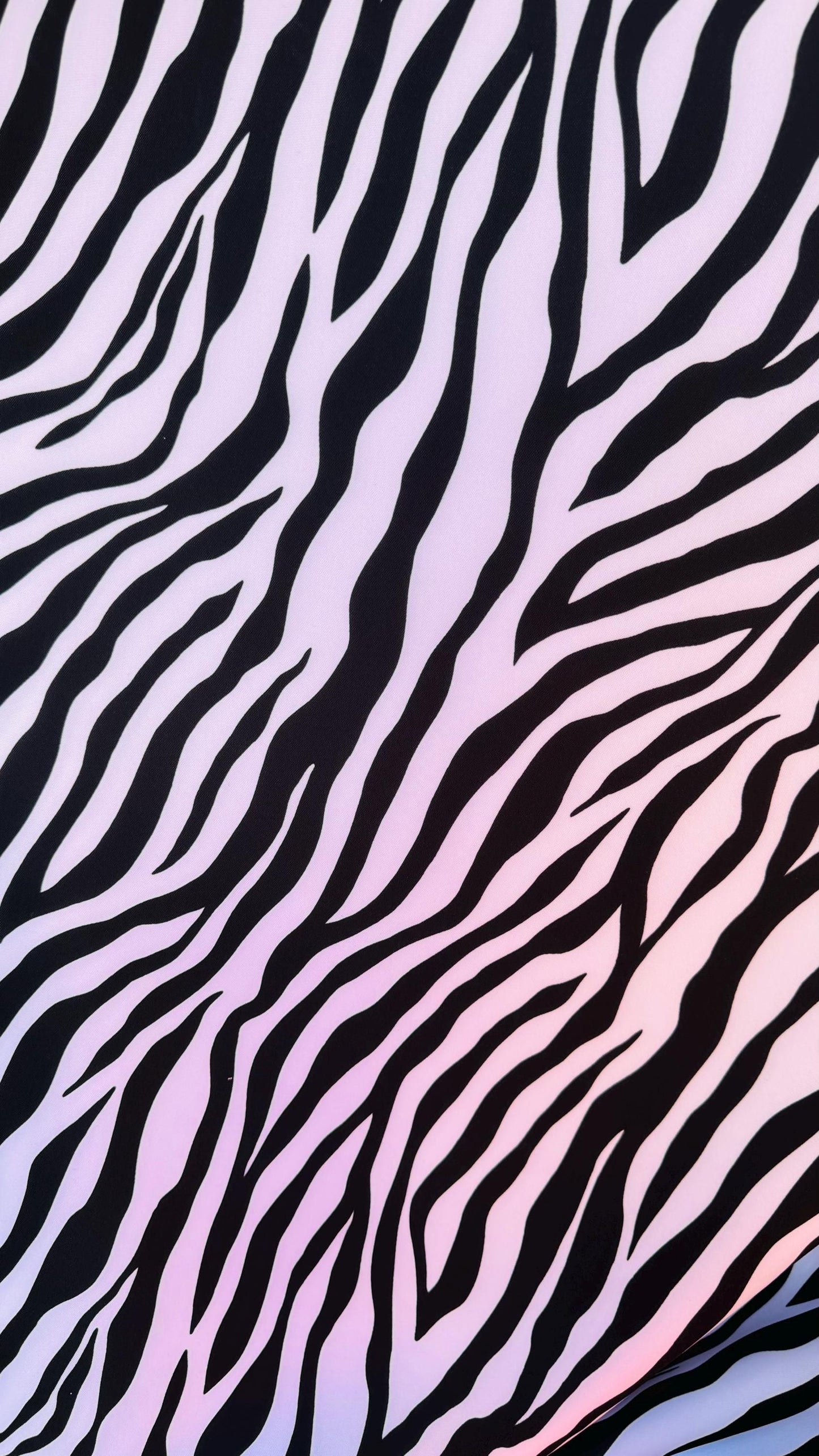 Zebra Exotic design print on super techno Neoprene spandex 2-way stretch 58/60” Sold by the YD. Ships Worldwide from Los Angeles California