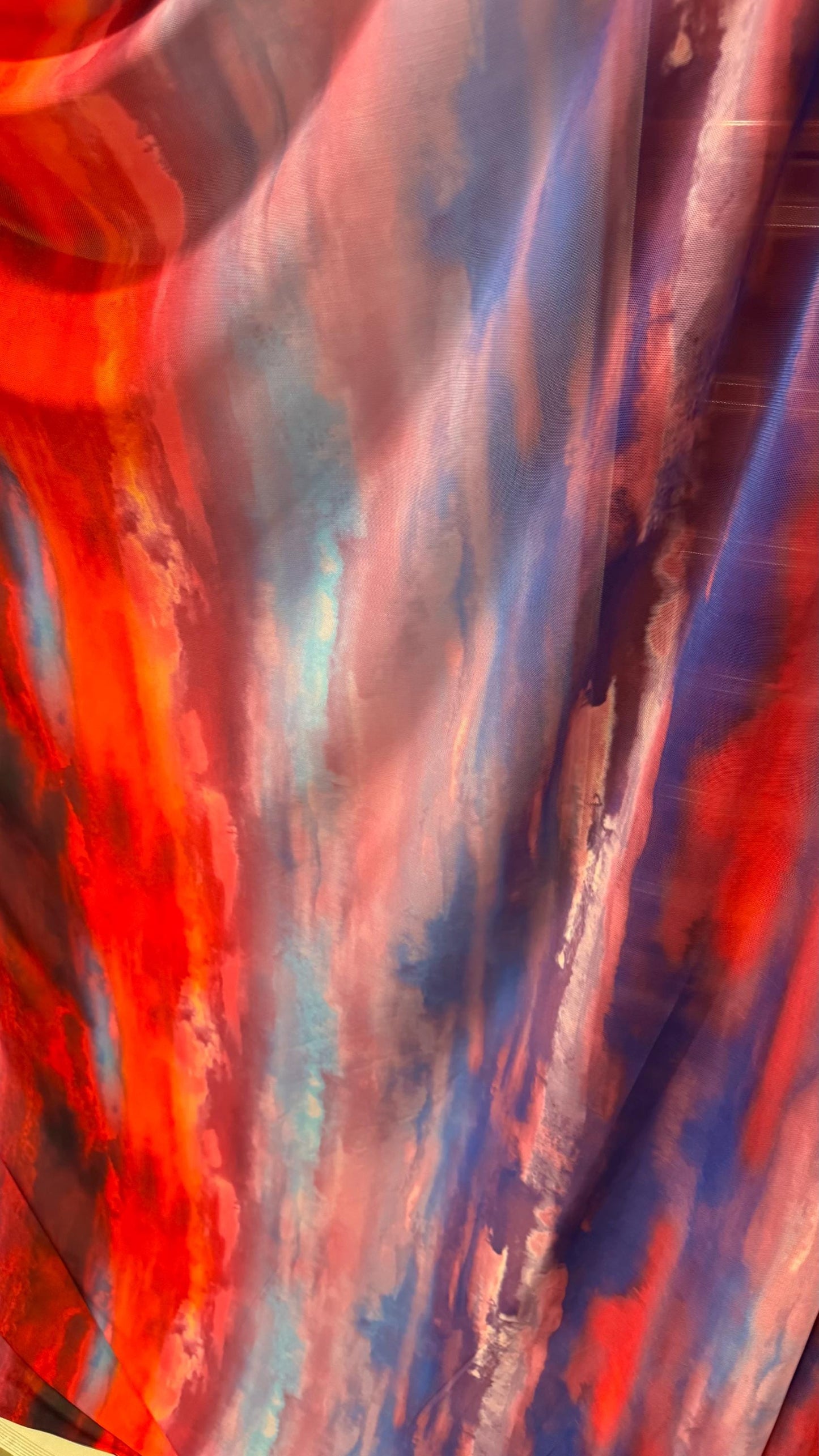 New Tie Dye Abstract nylon power mesh Multicolor 4-way stretch 58/60” Sold by the YD. Ships worldwide from Los Angeles California USA.