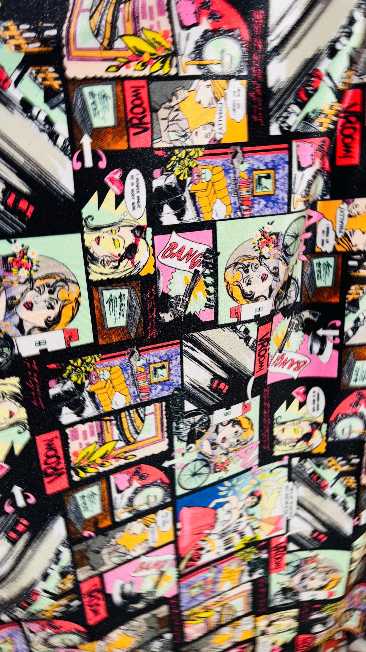 NEW Luxury Comics design print on great quality of stretch velvet 4-way stretch 58/60” Sold by the YD. Ships Worldwide from Los Angeles CA