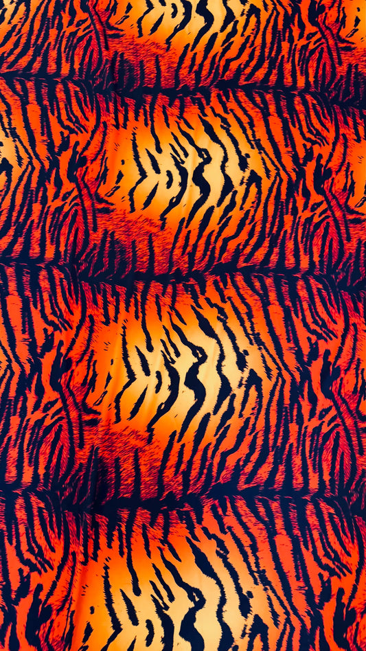 New Exotic Bengal Tiger design print on best quality of nylon spandex 4-way 58/60” Sold by the YD. Ships worldwide from Los Angeles Californ