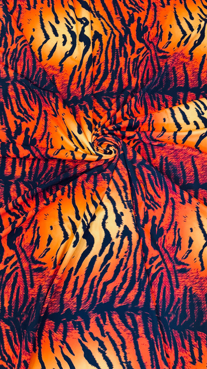New Exotic Bengal Tiger design print on best quality of nylon spandex 4-way 58/60” Sold by the YD. Ships worldwide from Los Angeles Californ