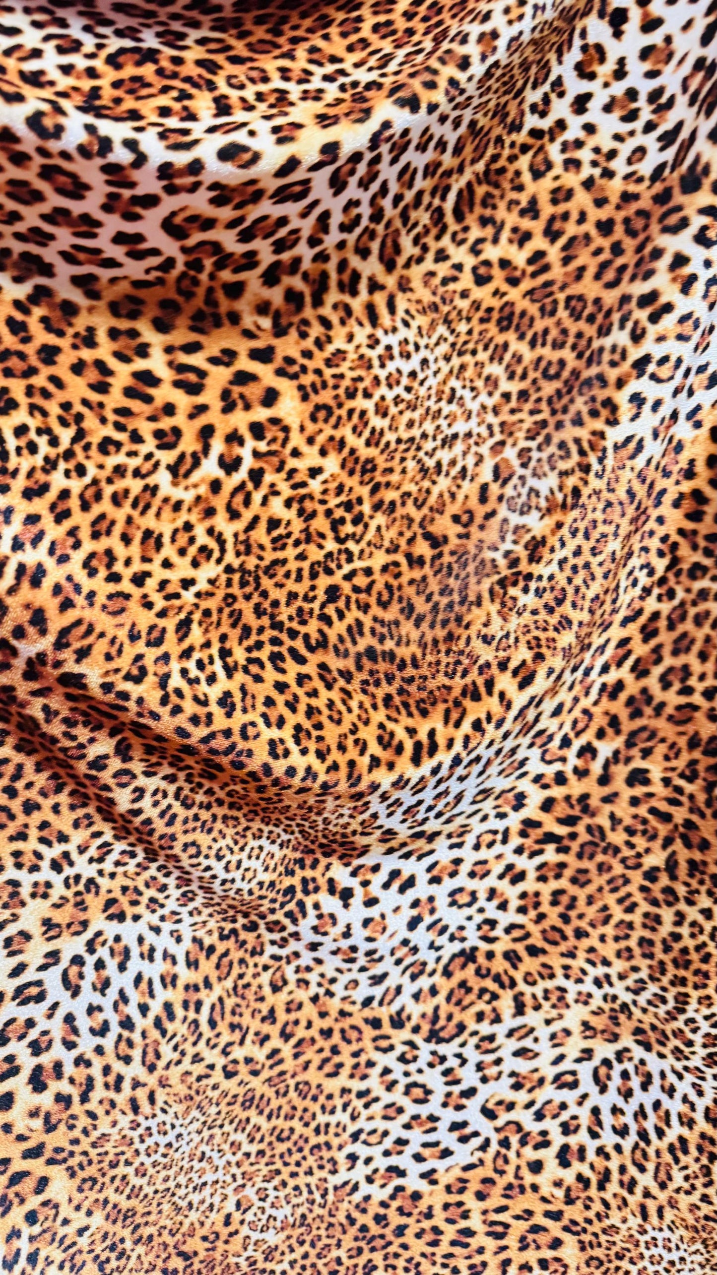 Wild Leopard and Cheetah design small size print on great quality of stretch velvet 4-way stretch 58/60” Sold by the YD. High quality fabric