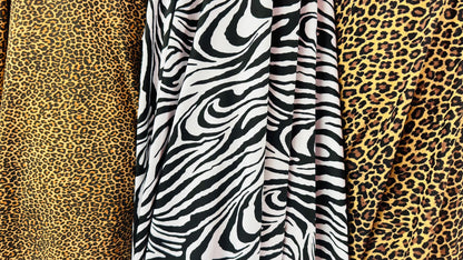 Wild Exotic Animals prints on great quality of nylon spandex 4way stretch 58/60” Sold by the YD. Ships worldwide from Los Angeles California
